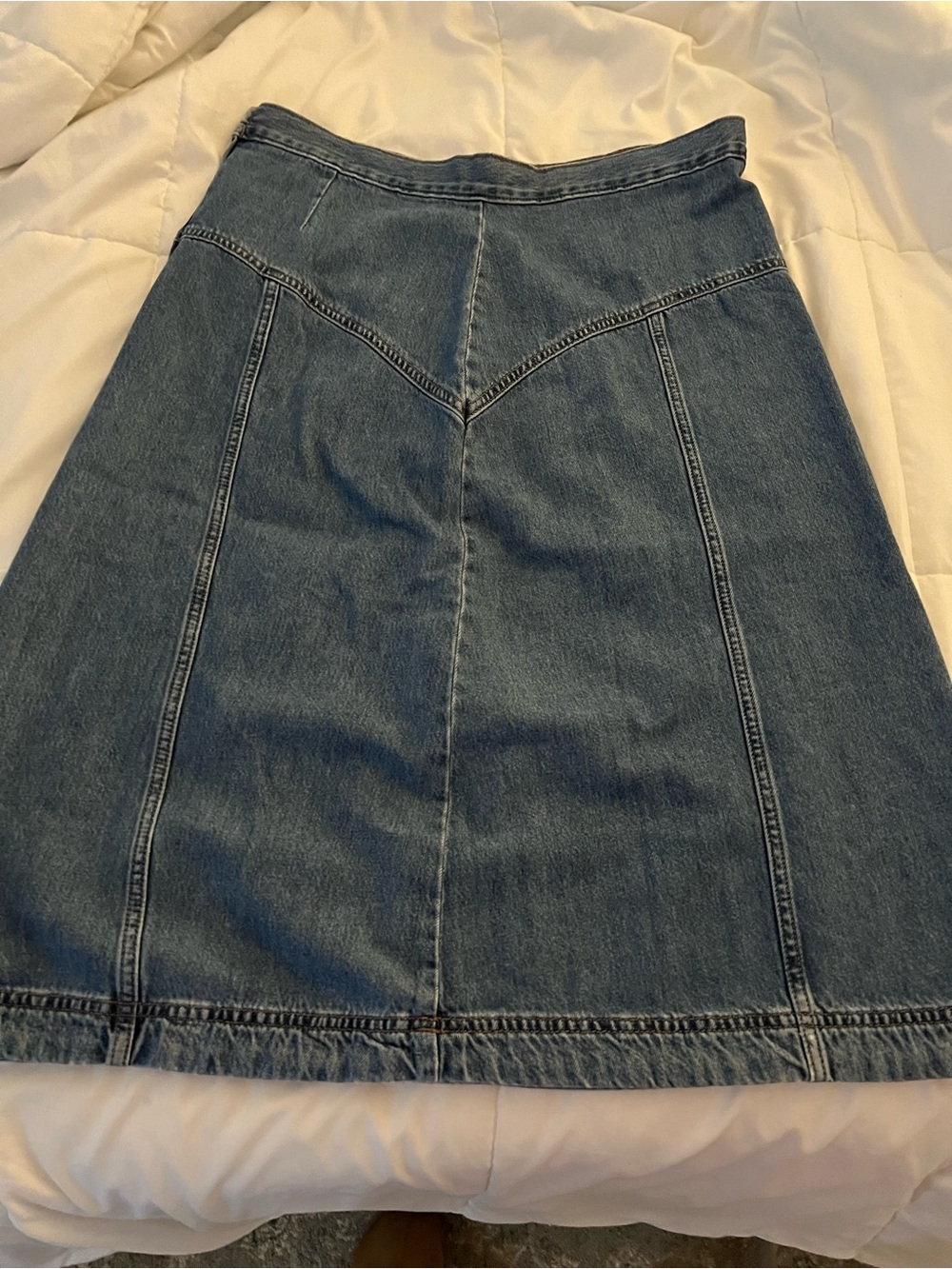 Old Navy Blue Denim A-Line Skirt